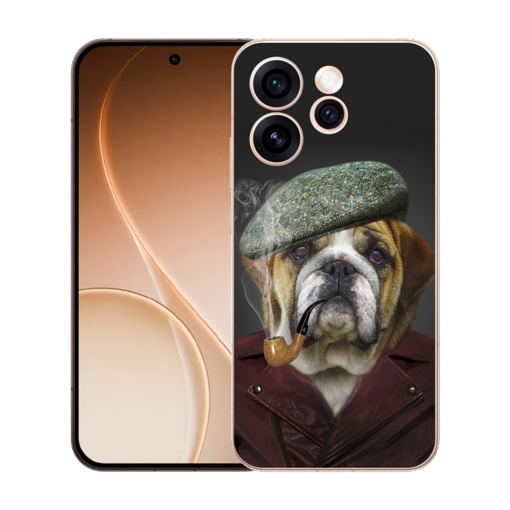 Gélový kryt mmCase na Oppo Reno 15 Pro 5G - pes s fajkou