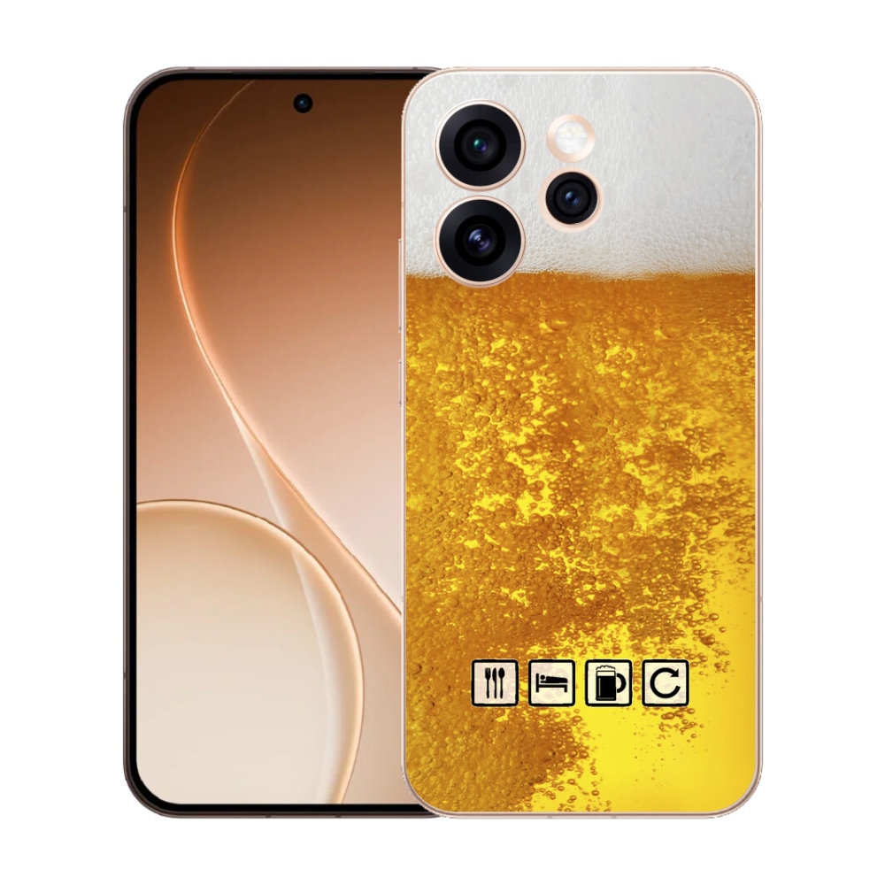 Gélový kryt mmCase na Oppo Reno 15 Pro 5G - pivný motív 3