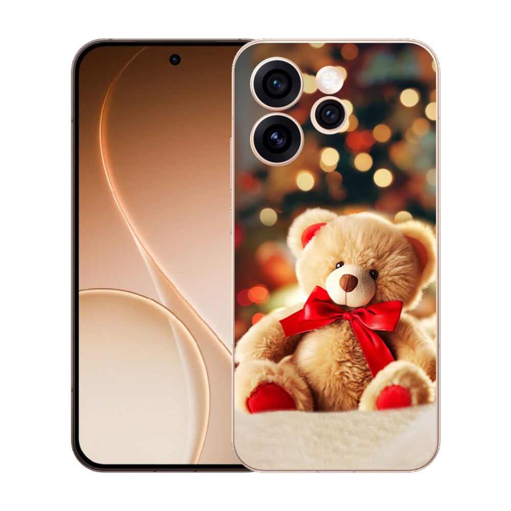 Gélový kryt mmCase na Oppo Reno 15 Pro 5G - plyšový medvedík