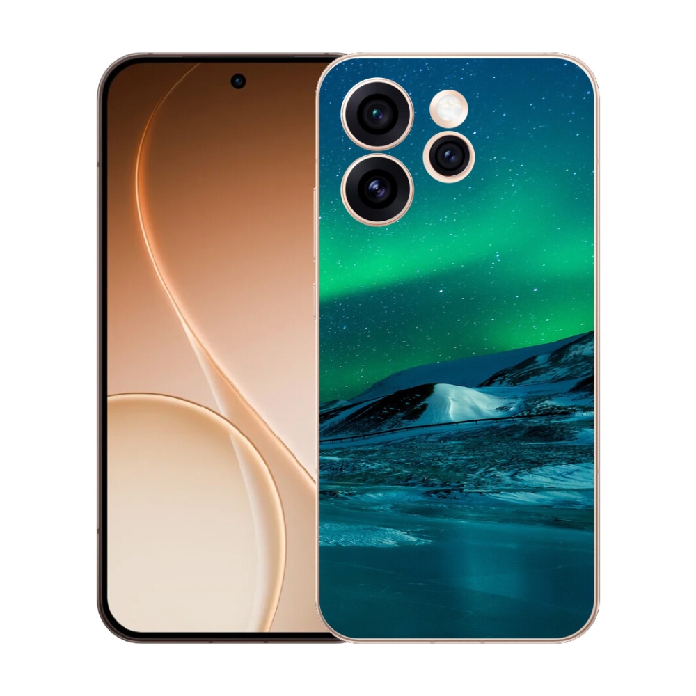 Gélový kryt mmCase na Oppo Reno 15 Pro 5G - polárna žiara