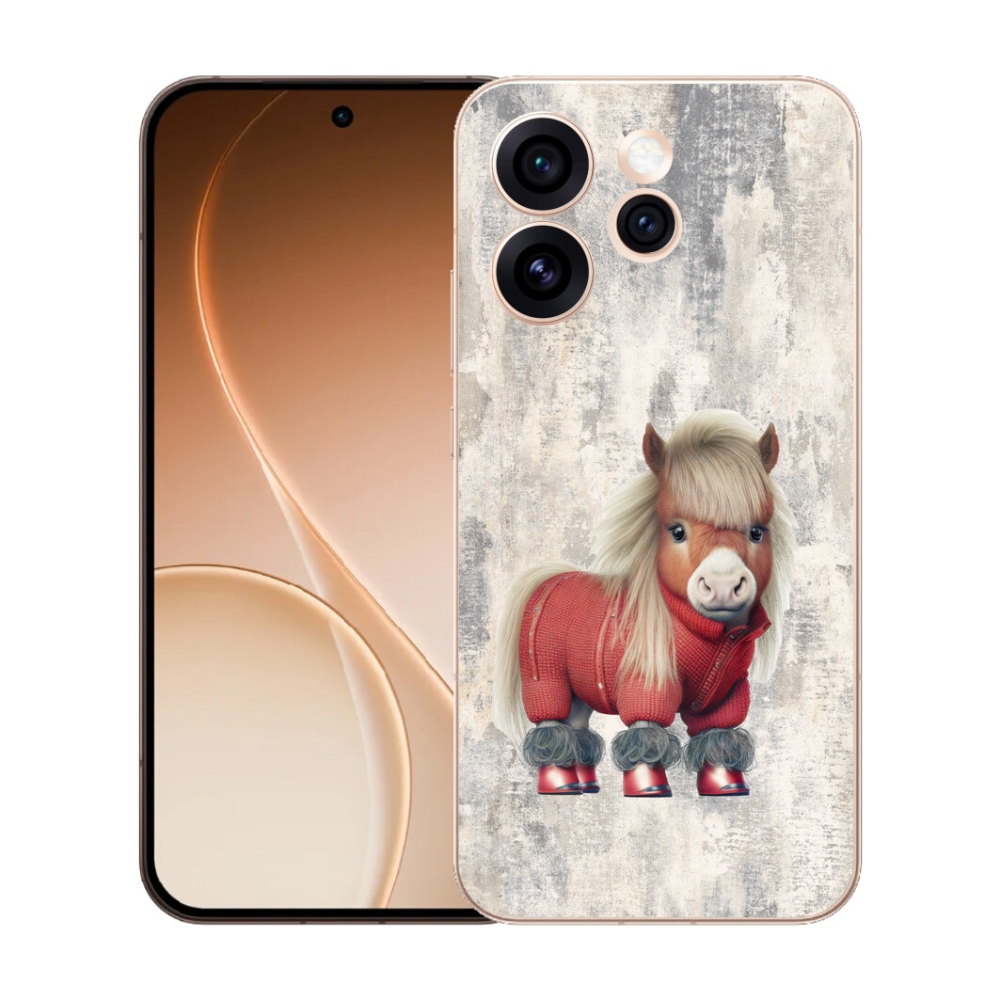 Gélový kryt mmCase na Oppo Reno 15 Pro 5G - poník vo svetri