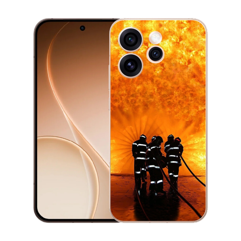 Gélový kryt mmCase na Oppo Reno 15 Pro 5G - požiar