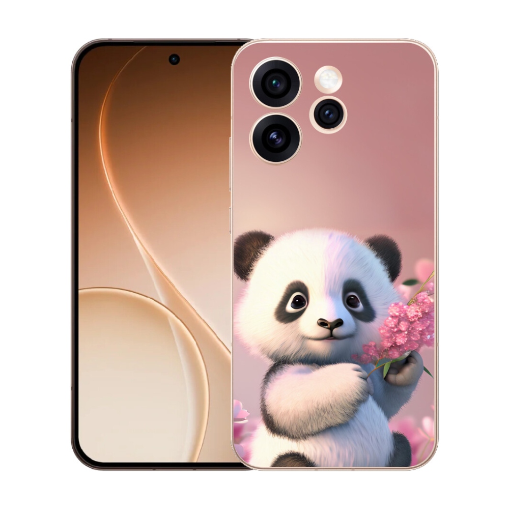Gélový kryt mmCase na Oppo Reno 15 Pro 5G - roztomilá panda
