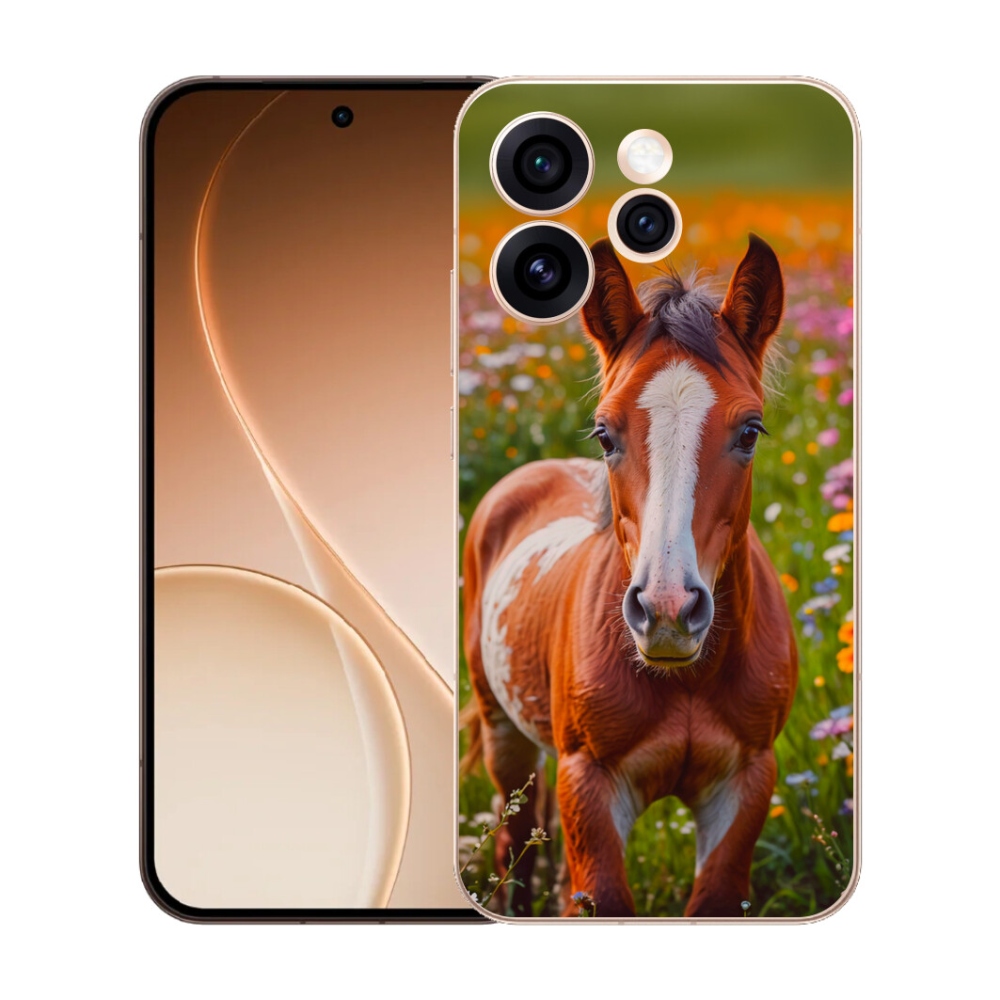 Gélový kryt mmCase na Oppo Reno 15 Pro 5G - roztomilé žriebä