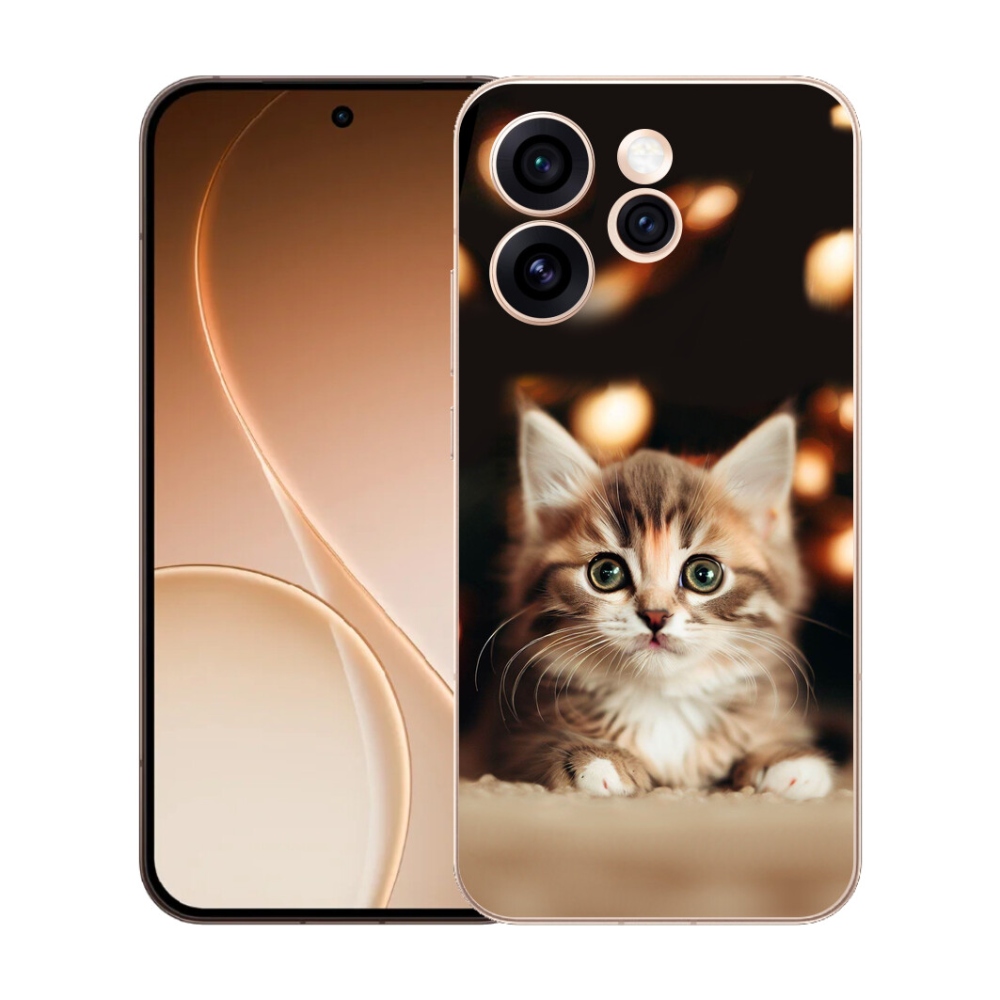 Gélový kryt mmCase na Oppo Reno 15 Pro 5G - roztomilé mačiatko 2
