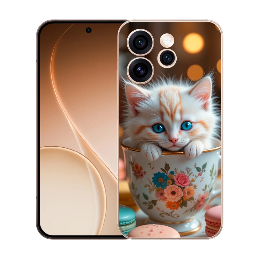 Gélový kryt mmCase na Oppo Reno 15 Pre 5G - roztomilé mačiatko 6