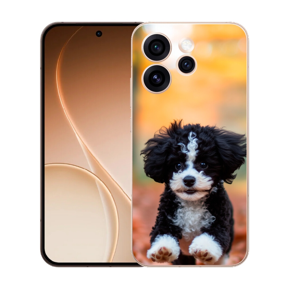 Gélový kryt mmCase na Oppo Reno 15 Pro 5G - roztomilé šteňa 2
