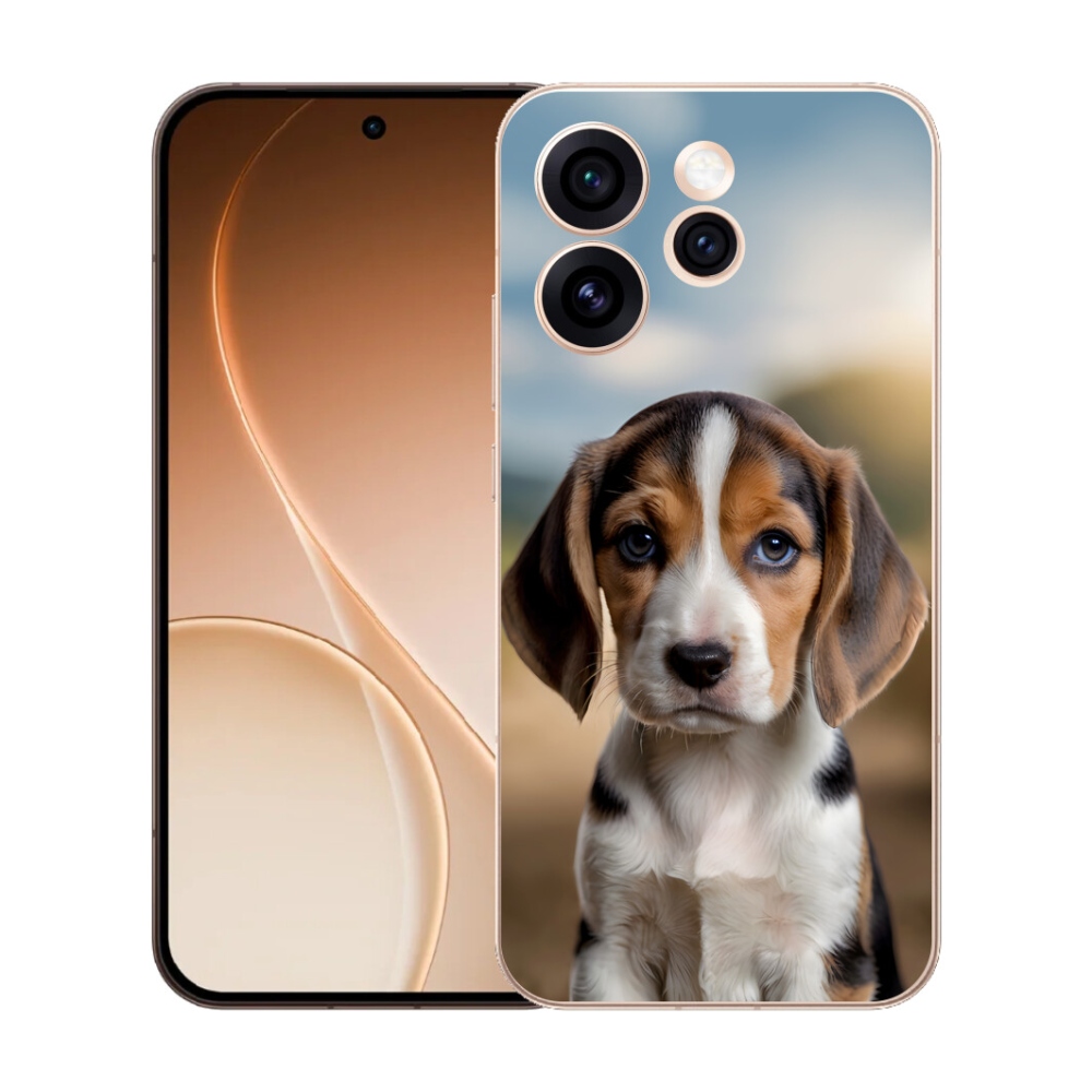Gélový kryt mmCase na Oppo Reno 15 Pro 5G - roztomilý bígl