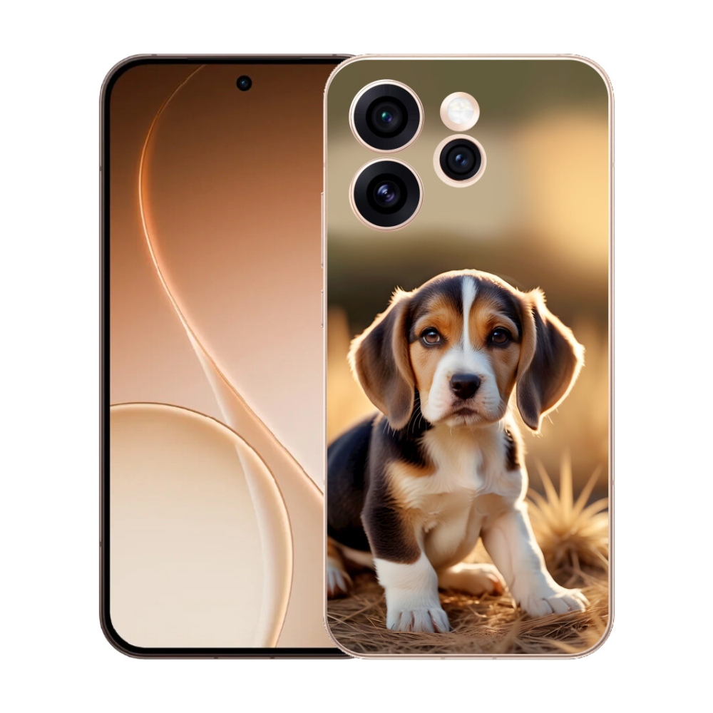 Gélový kryt mmCase na Oppo Reno 15 Pro 5G - roztomilý bígl