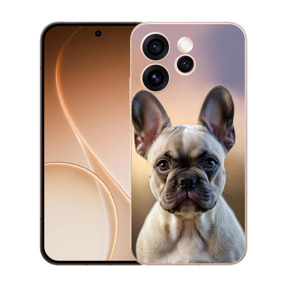 Gélový kryt mmCase na Oppo Reno 15 Pro 5G - roztomilý francúzsky buldoček