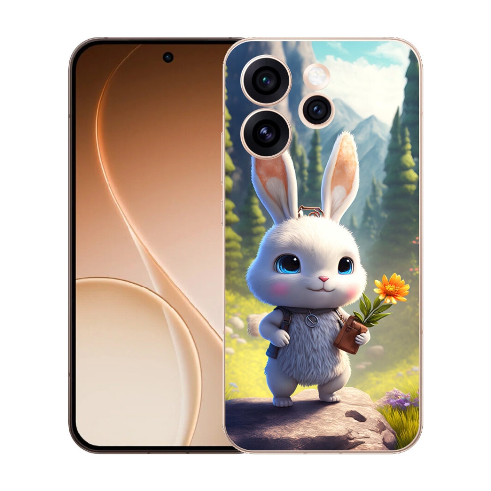 Gélový kryt mmCase na Oppo Reno 15 Pro 5G - roztomilý zajačik
