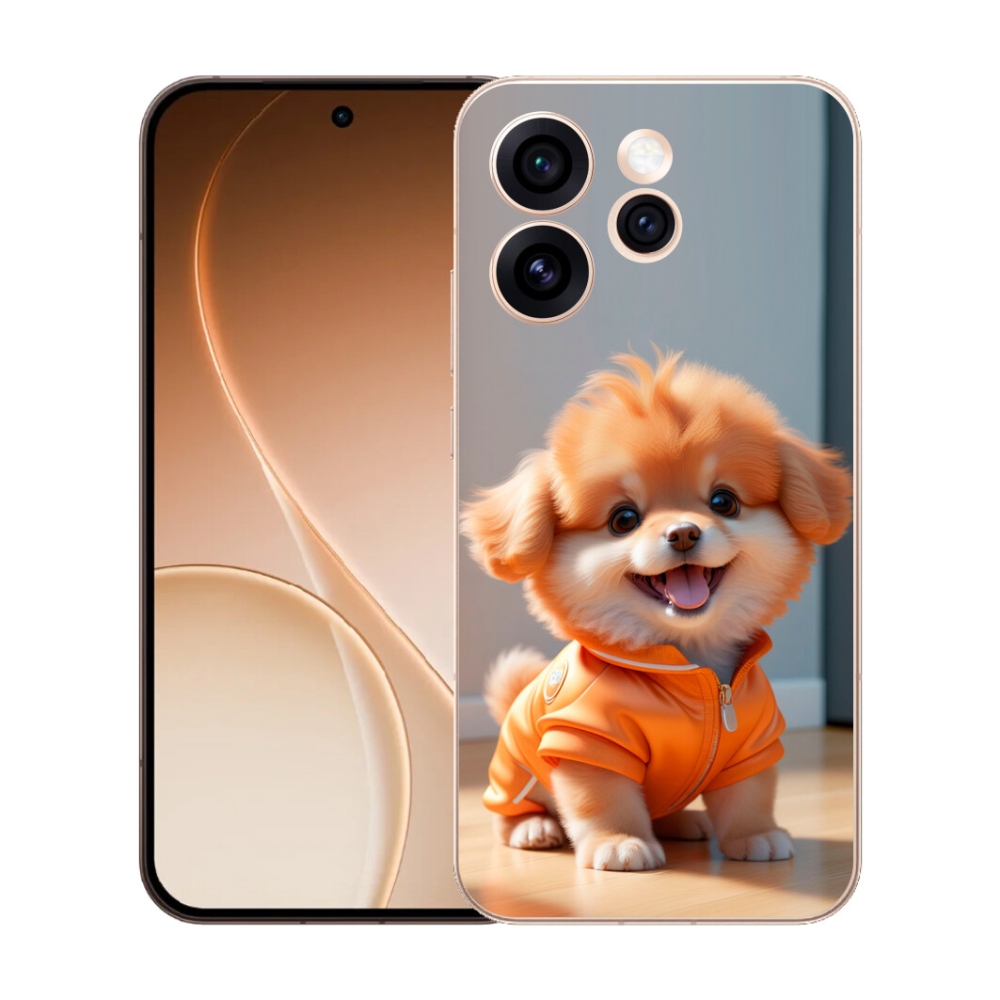 Gélový kryt mmCase na Oppo Reno 15 Pro 5G - roztomilý pomeranian v mikine