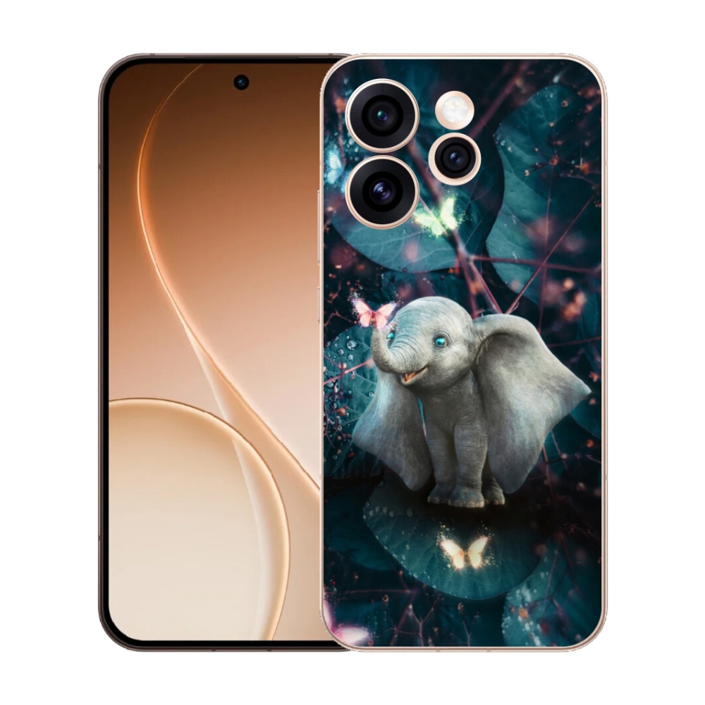 Gélový kryt mmCase na Oppo Reno 15 Pro 5G - roztomilý slon