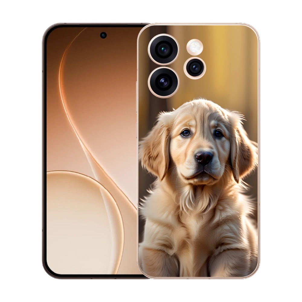 Gélový kryt mmCase na Oppo Reno 15 Pro 5G - roztomilý zlatý retriever