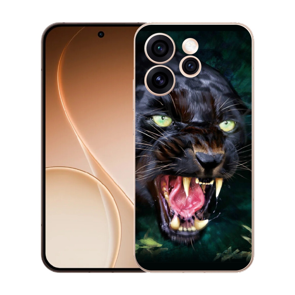 Gélový kryt mmCase na Oppo Reno 15 Pro 5G - rozzúrený čierny panter