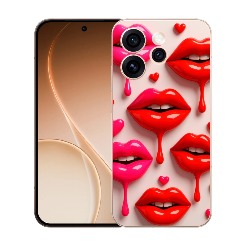 Gélový kryt mmCase na Oppo Reno 15 Pro 5G - pery 2