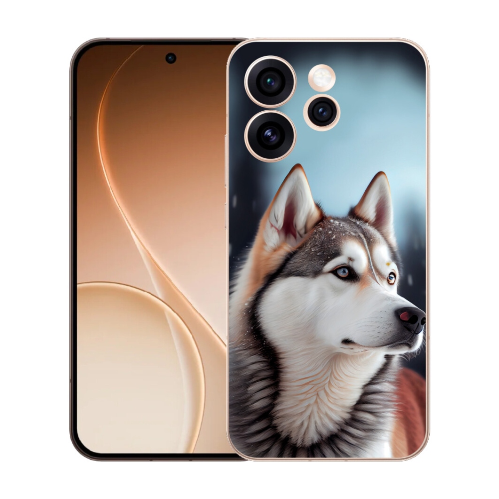 Gélový kryt mmCase na Oppo Reno 15 Pro 5G - sibírsky husky