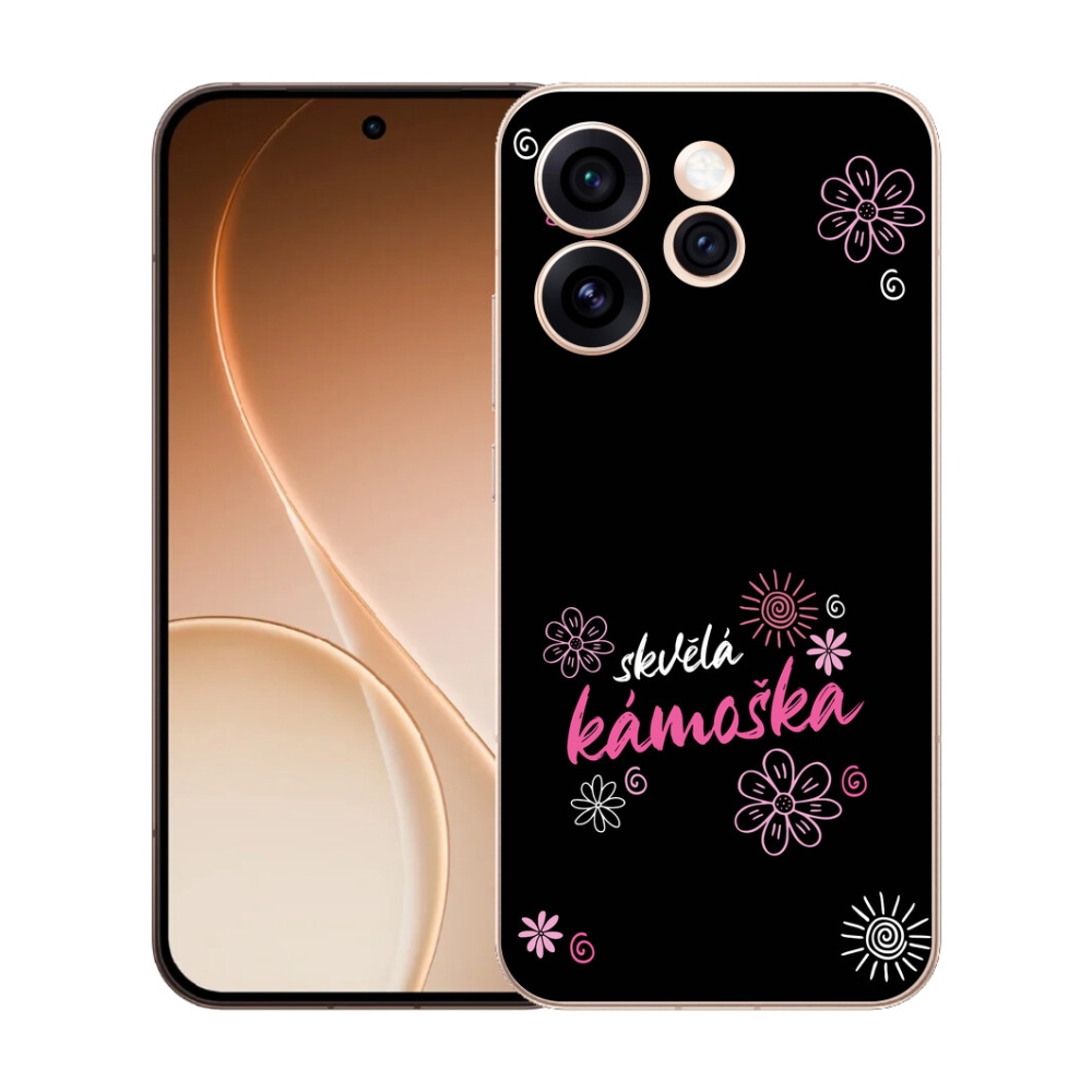 Gélový kryt mmCase na Oppo Reno 15 Pro 5G - skvelá kamoška čierne pozadie