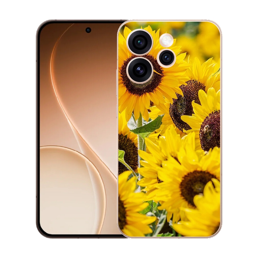Gélový kryt mmCase na Oppo Reno 15 Pro 5G - slnečnica
