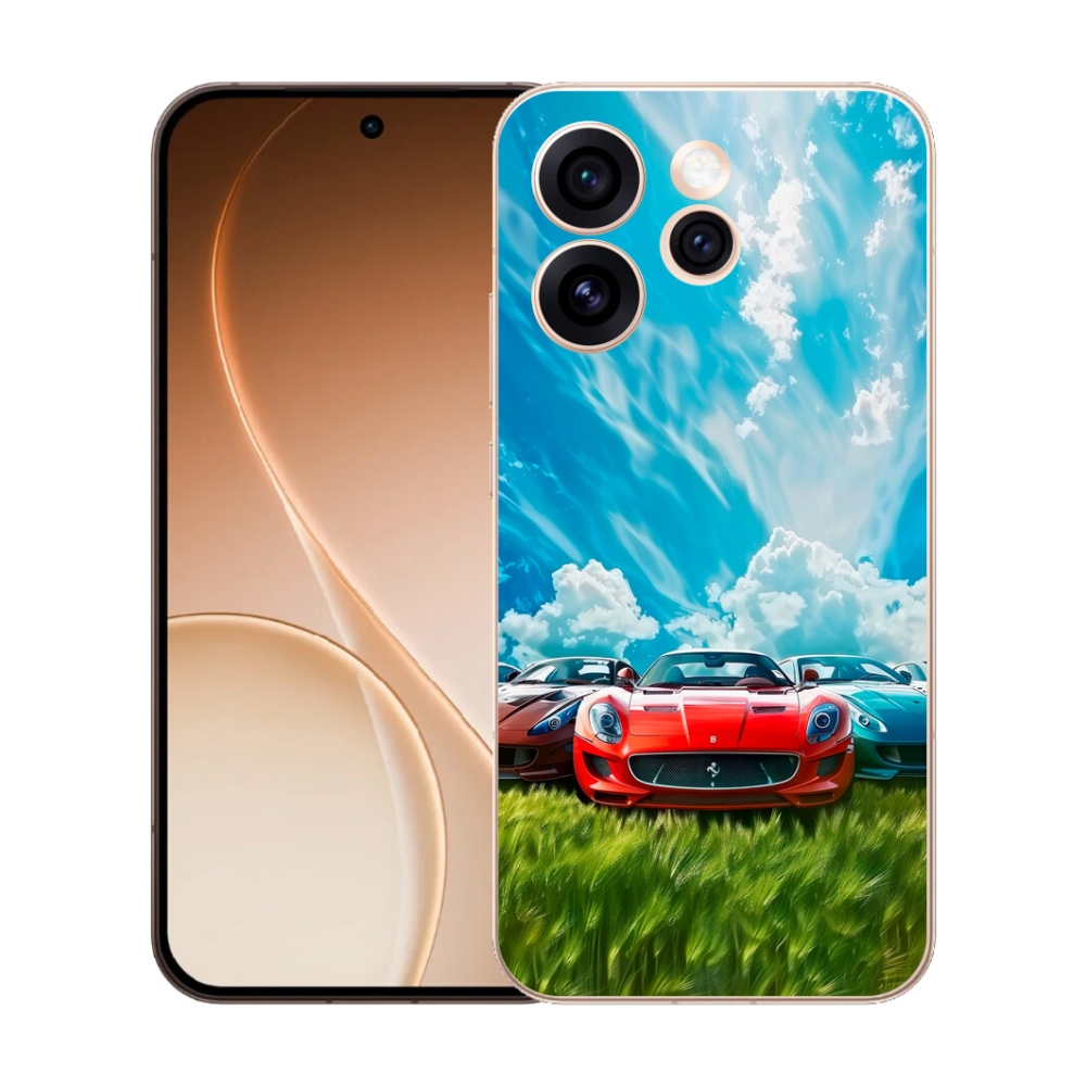 Gélový kryt mmCase na Oppo Reno 15 Pro 5G - športové vozidlá