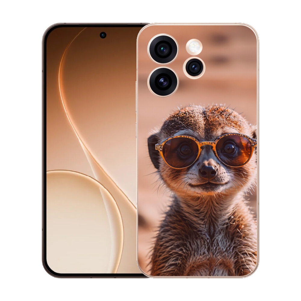 Gélový kryt mmCase na Oppo Reno 15 Pro 5G - štýlová surikata