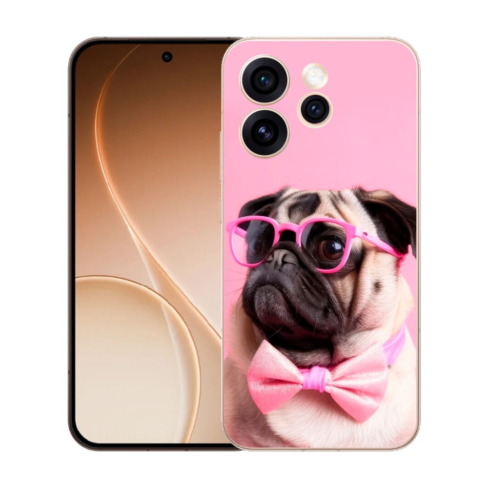 Gélový kryt mmCase na Oppo Reno 15 Pro 5G - štýlový mops