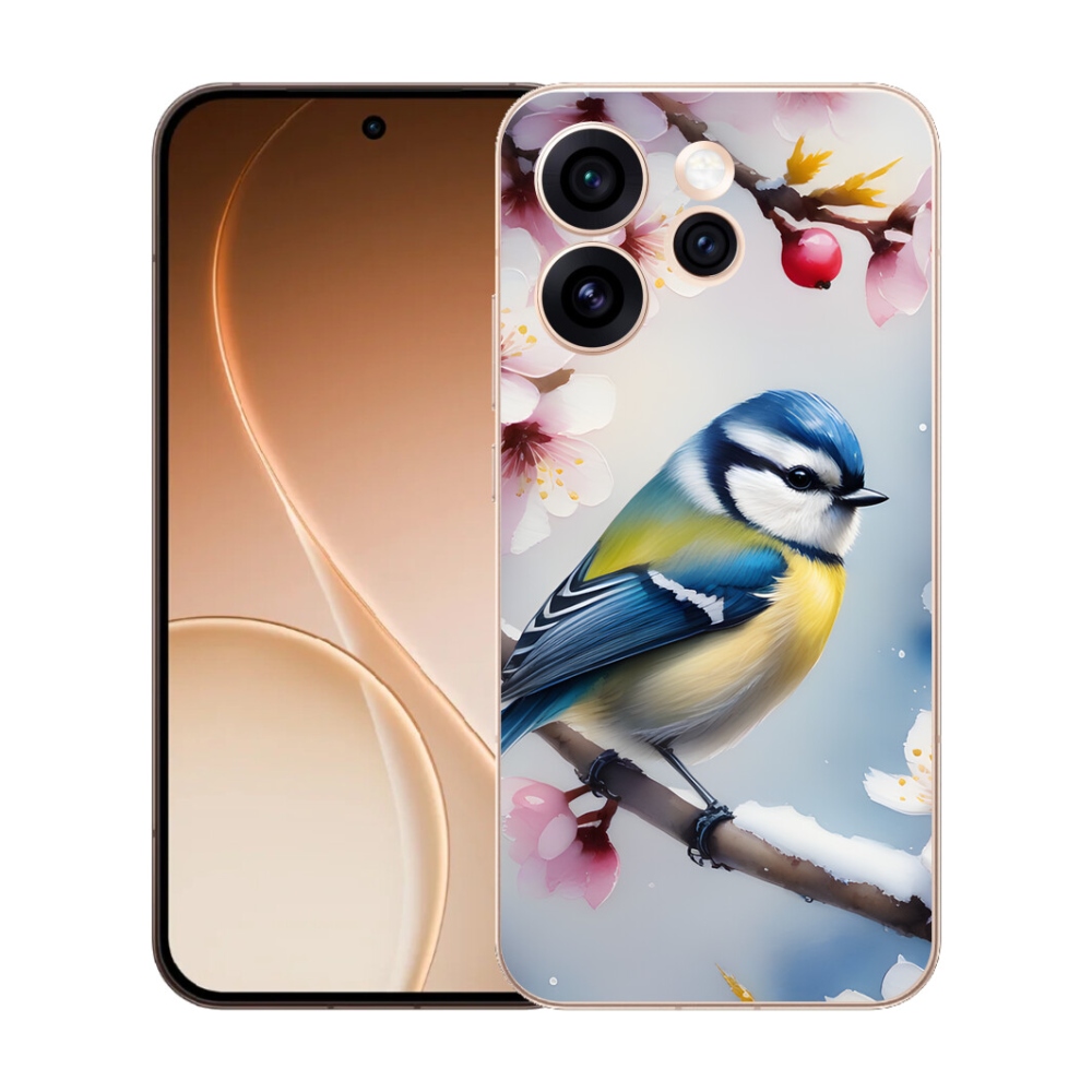 Gélový kryt mmCase na Oppo Reno 15 Pro 5G - sýkorka