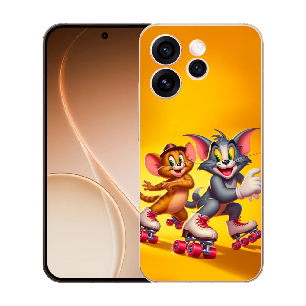 Gélový kryt mmCase na Oppo Reno 15 Pre 5G - tom a jerry