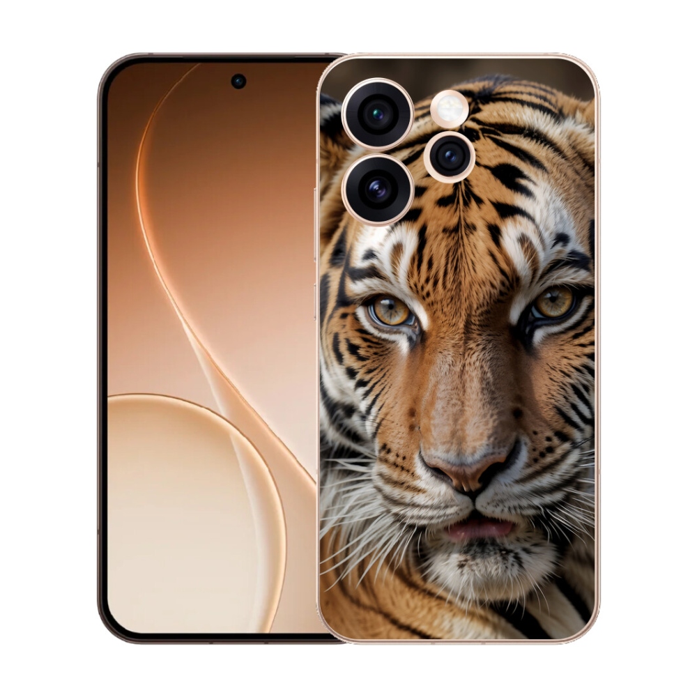 Gélový kryt mmCase na Oppo Reno 15 Pro 5G - tigrie pohľad