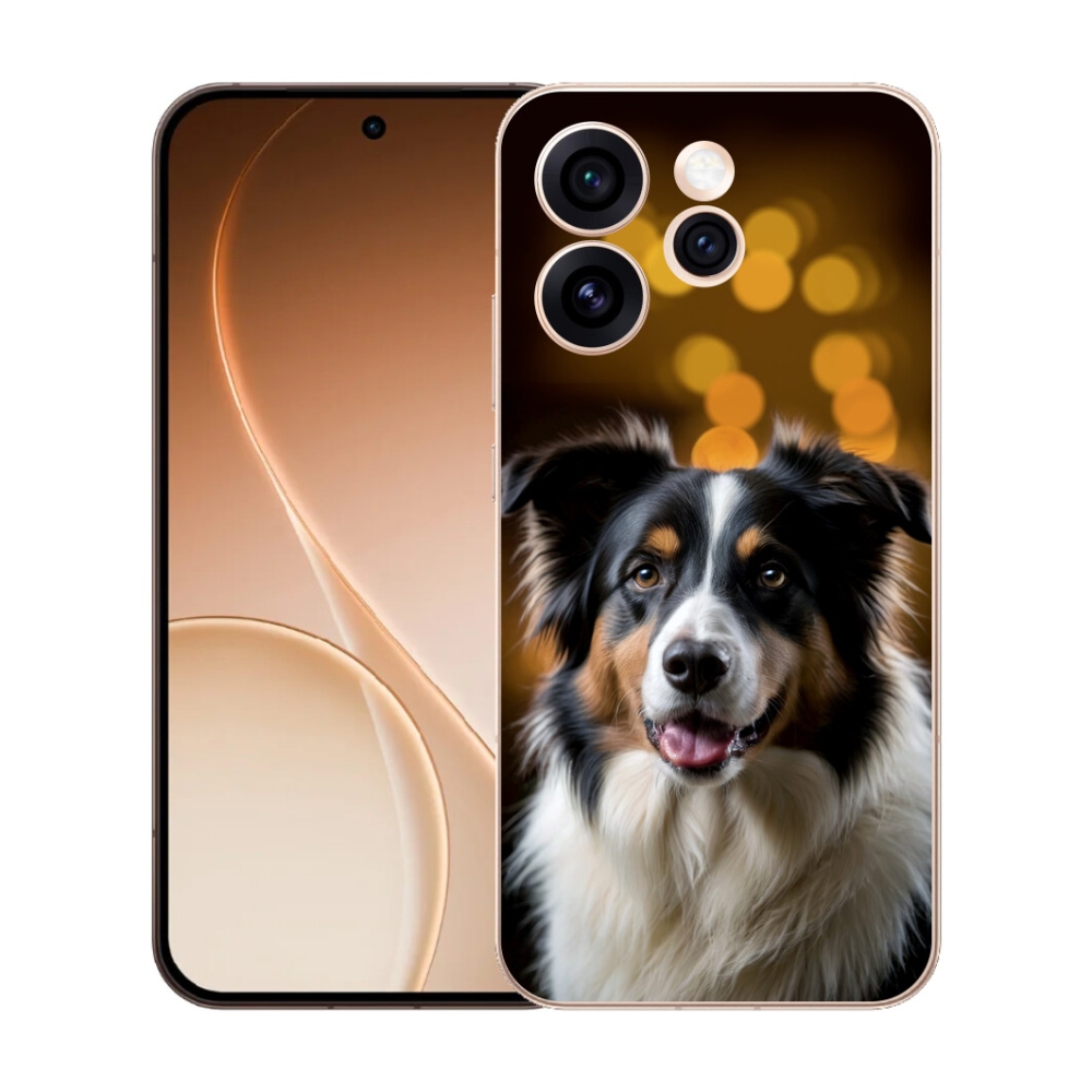 Gélový kryt mmCase na Oppo Reno 15 Pro 5G - usmievavý austrálsky ovčiak
