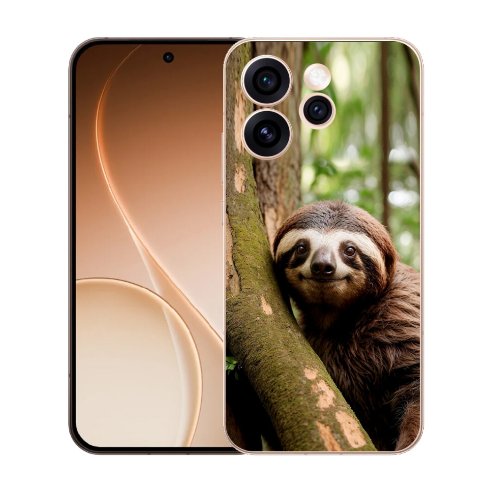 Gélový kryt mmCase na Oppo Reno 15 Pro 5G - usmievavý leňochod