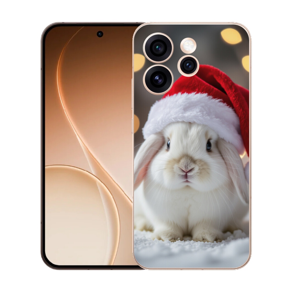 Gélový kryt mmCase na Oppo Reno 15 Pro 5G - vianočný králik
