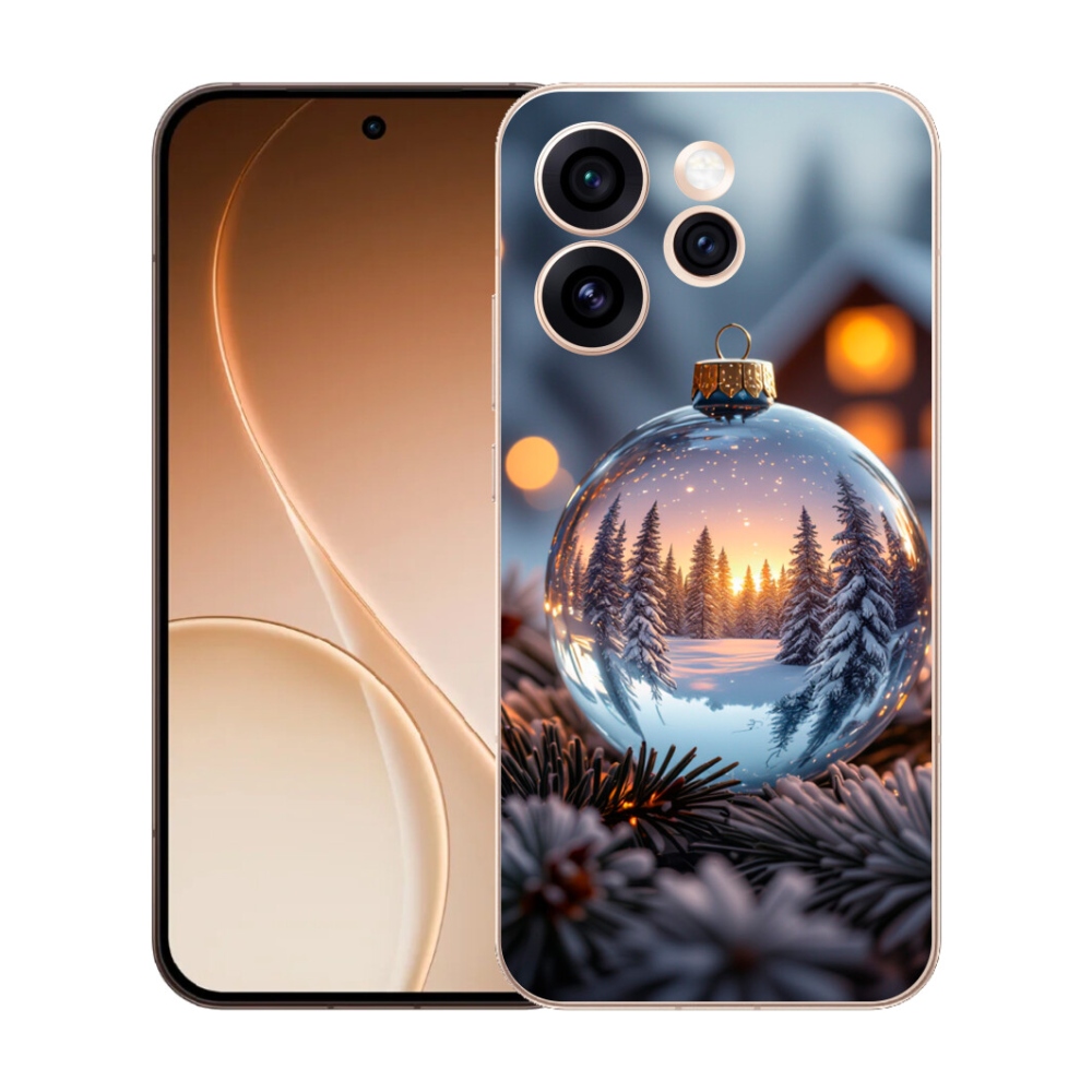 Gélový kryt mmCase na Oppo Reno 15 Pro 5G - vianočná ozdoba