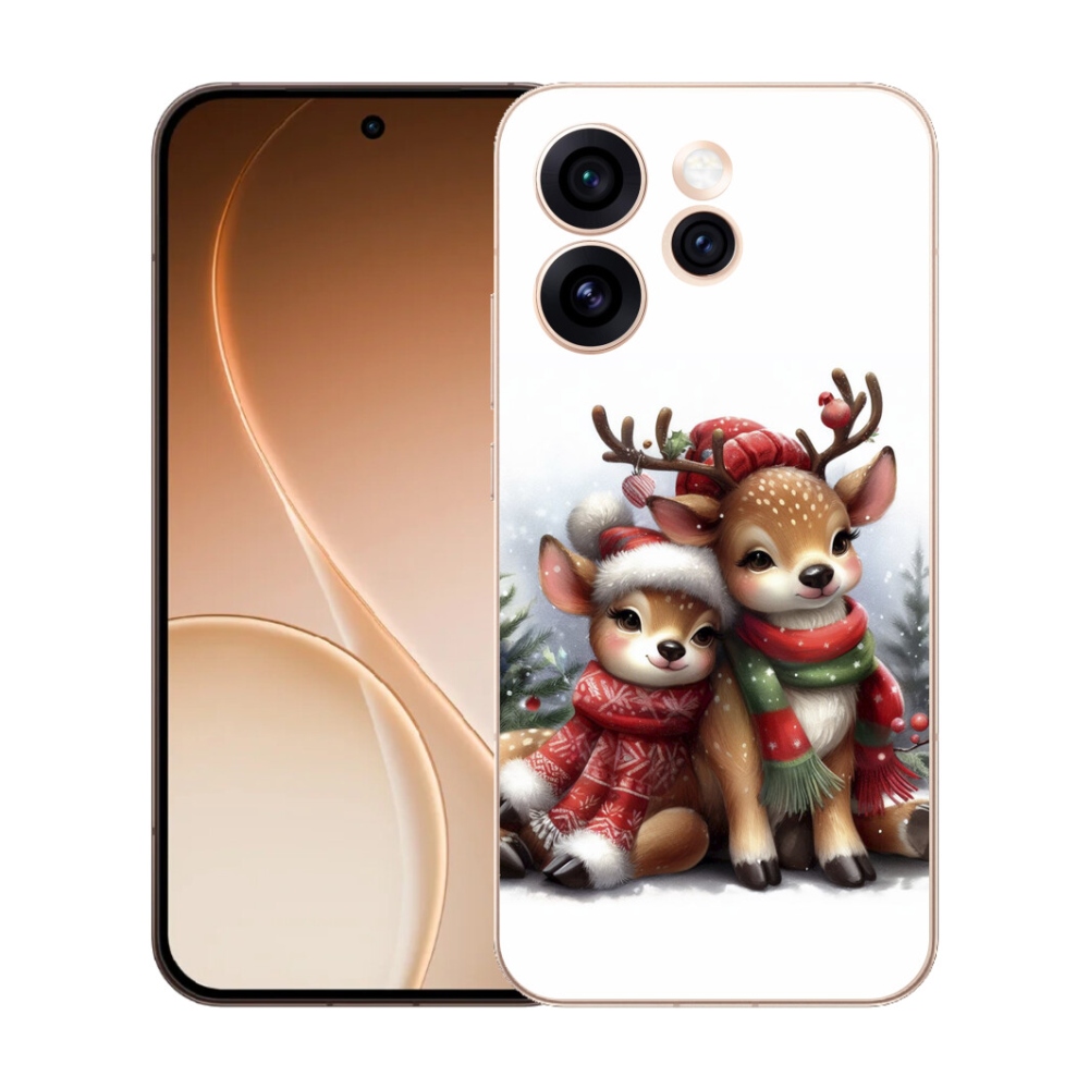 Gélový kryt mmCase na Oppo Reno 15 Pro 5G - vianočné soby