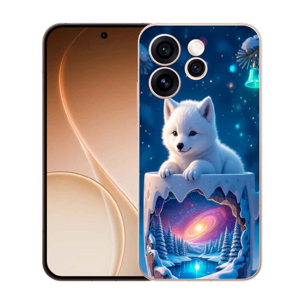 Gélový kryt mmCase na Oppo Reno 15 Pro 5G - vianočné šteňa