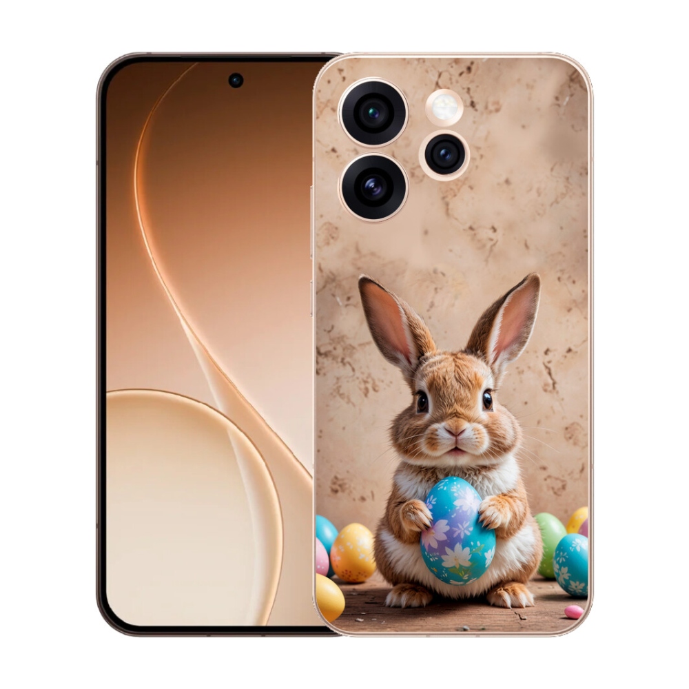 Gélový kryt mmCase na Oppo Reno 15 Pro 5G - veľkonočný zajačik