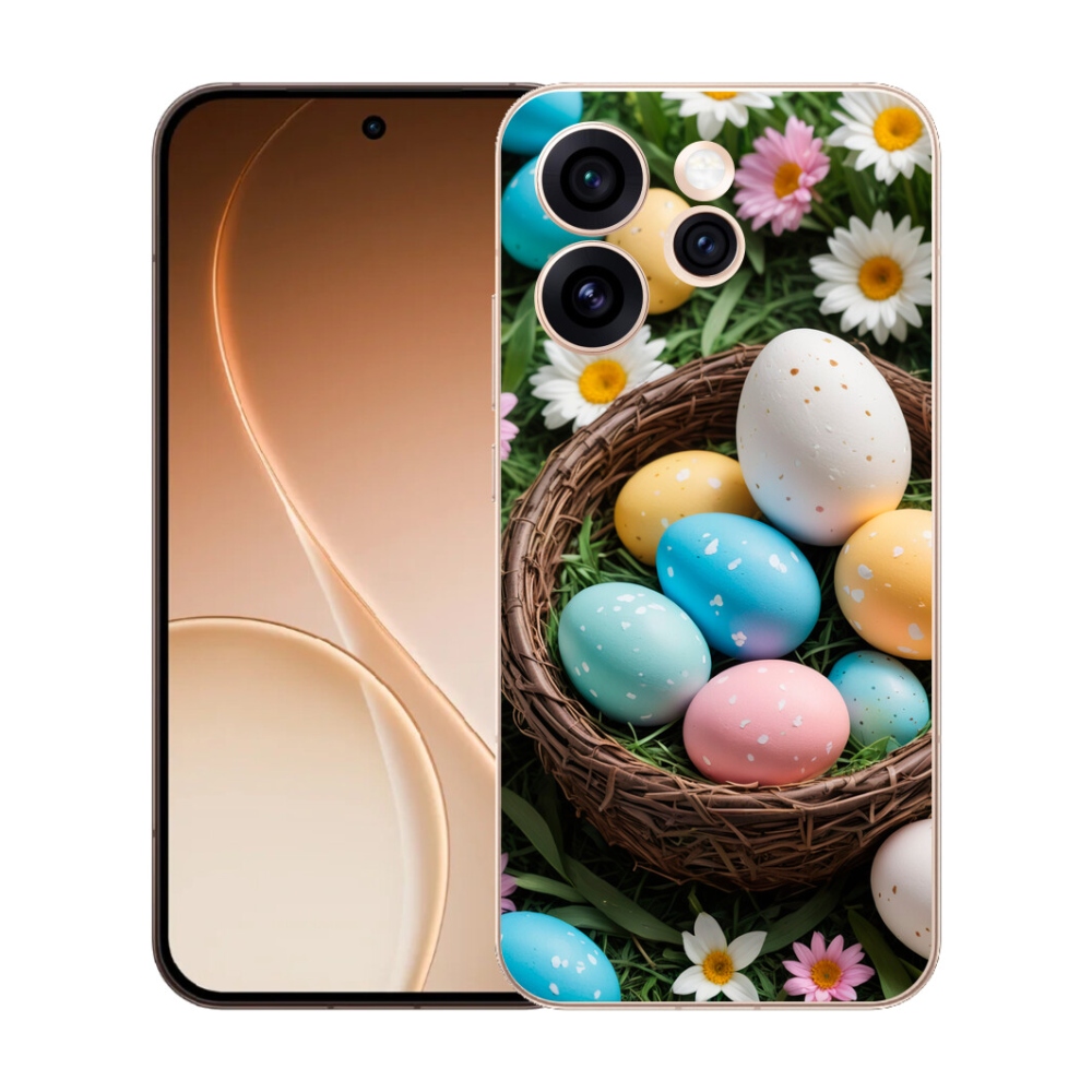 Gélový kryt mmCase na Oppo Reno 15 Pro 5G - veľkonočné vajíčka 2