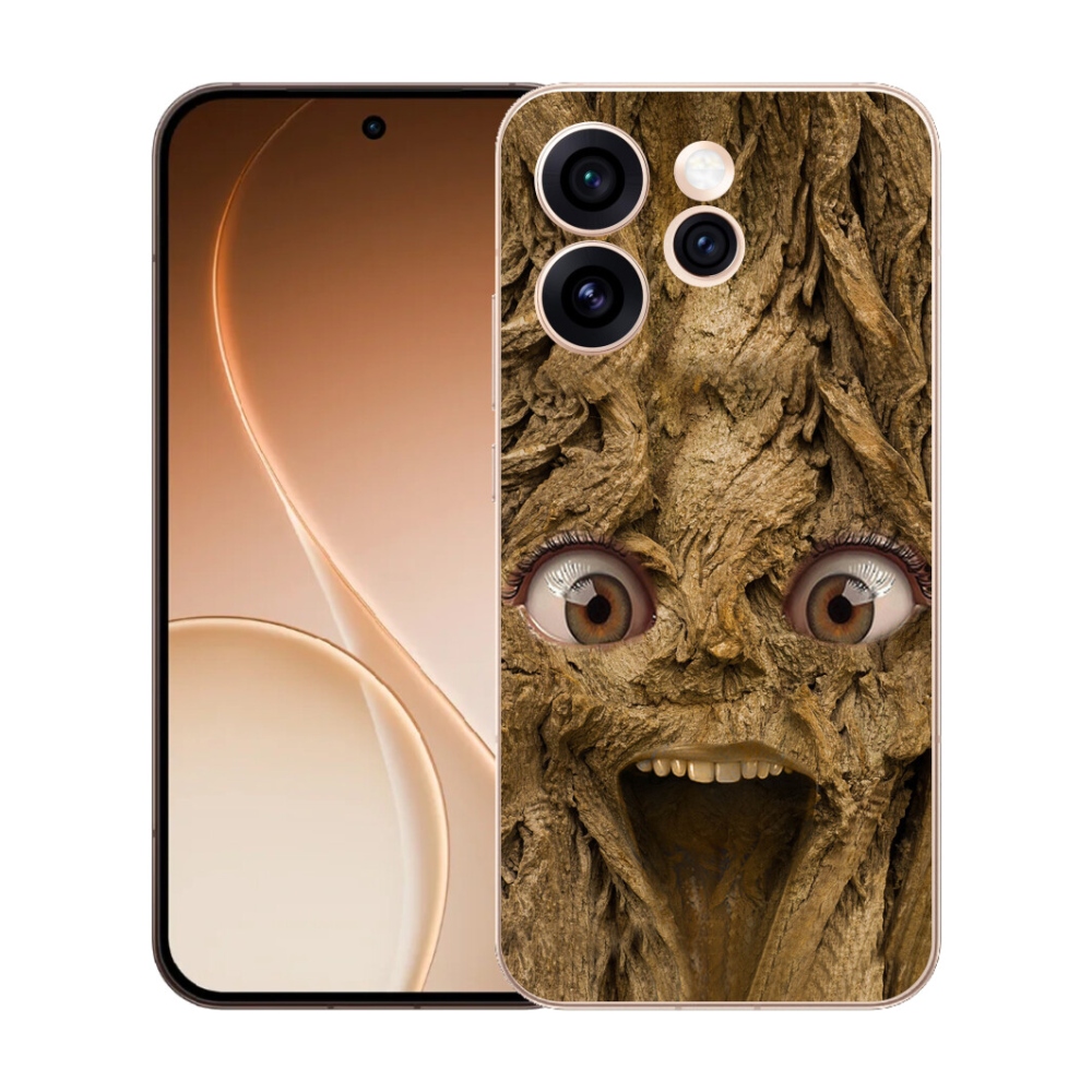 Gélový kryt mmCase na Oppo Reno 15 Pre 5G - veselý strom s očami