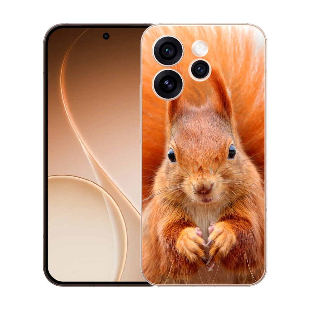 Gélový kryt mmCase na Oppo Reno 15 Pro 5G - veverička