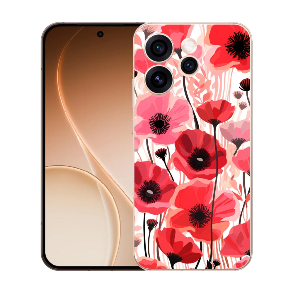 Gélový kryt mmCase na Oppo Reno 15 Pro 5G - vlčí mak 1