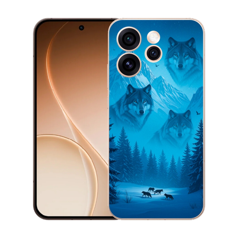 Gélový kryt mmCase na Oppo Reno 15 Pro 5G - vlčia svorka