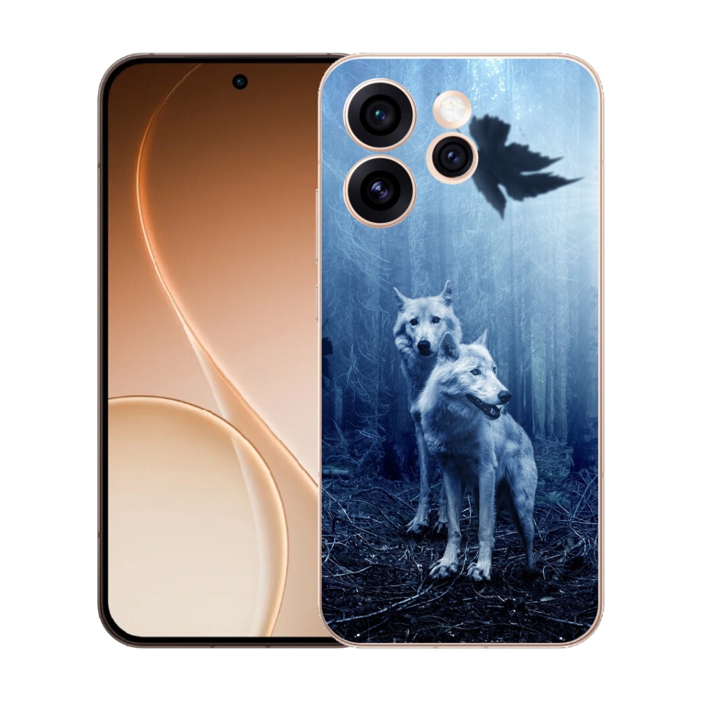 Gélový kryt mmCase na Oppo Reno 15 Pro 5G - vlci v lese