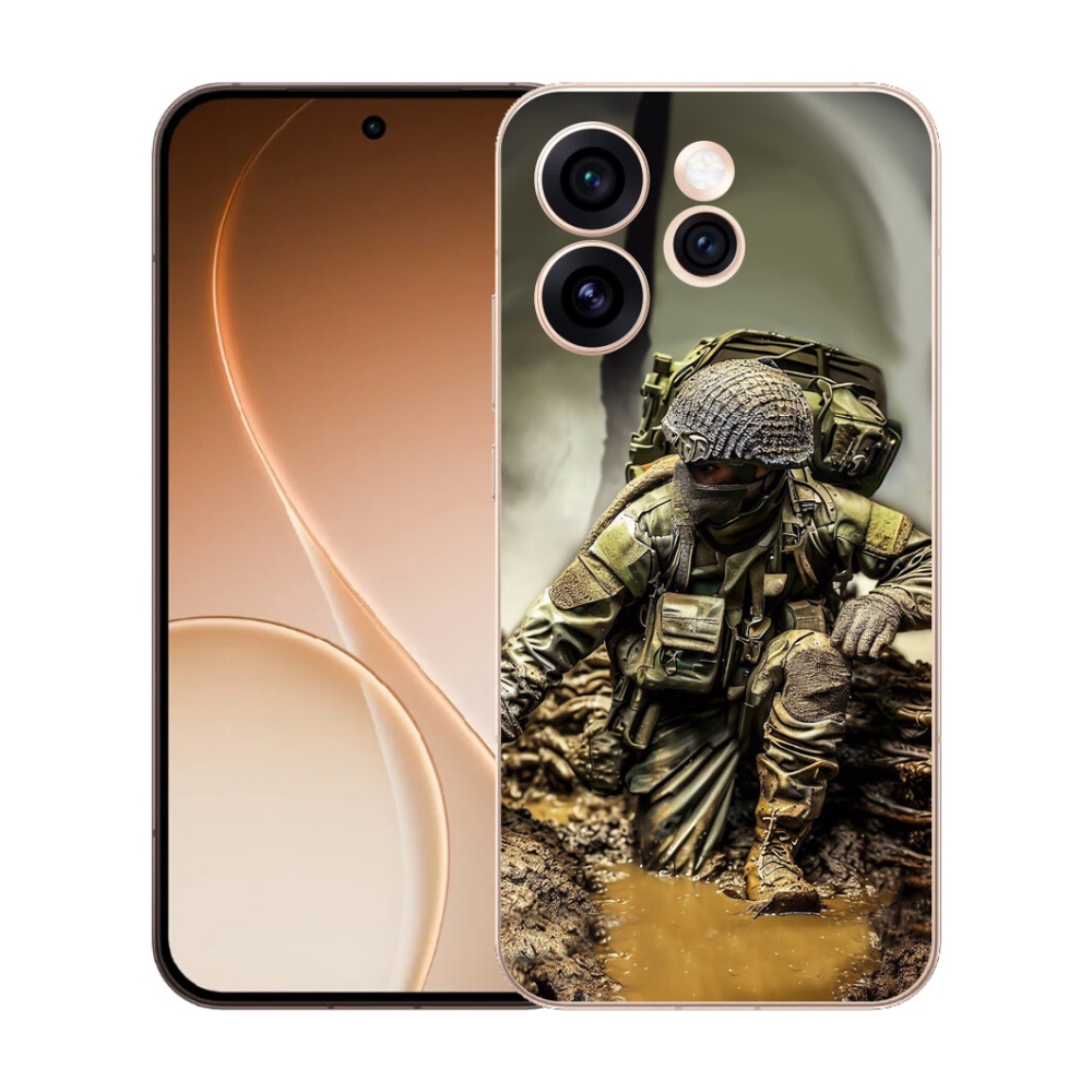 Gélový kryt mmCase na Oppo Reno 15 Pro 5G - vojak