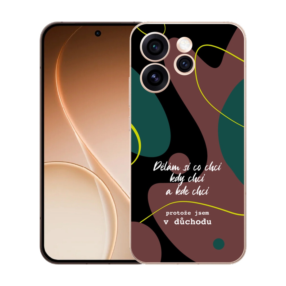 Gélový kryt mmCase na Oppo Reno 15 Pro 5G - vtipný text 10 čierne pozadie