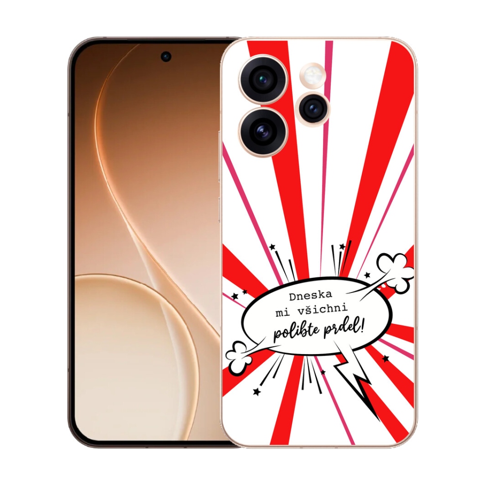 Gélový kryt mmCase na Oppo Reno 15 Pro 5G - vtipný text 15 biele pozadie