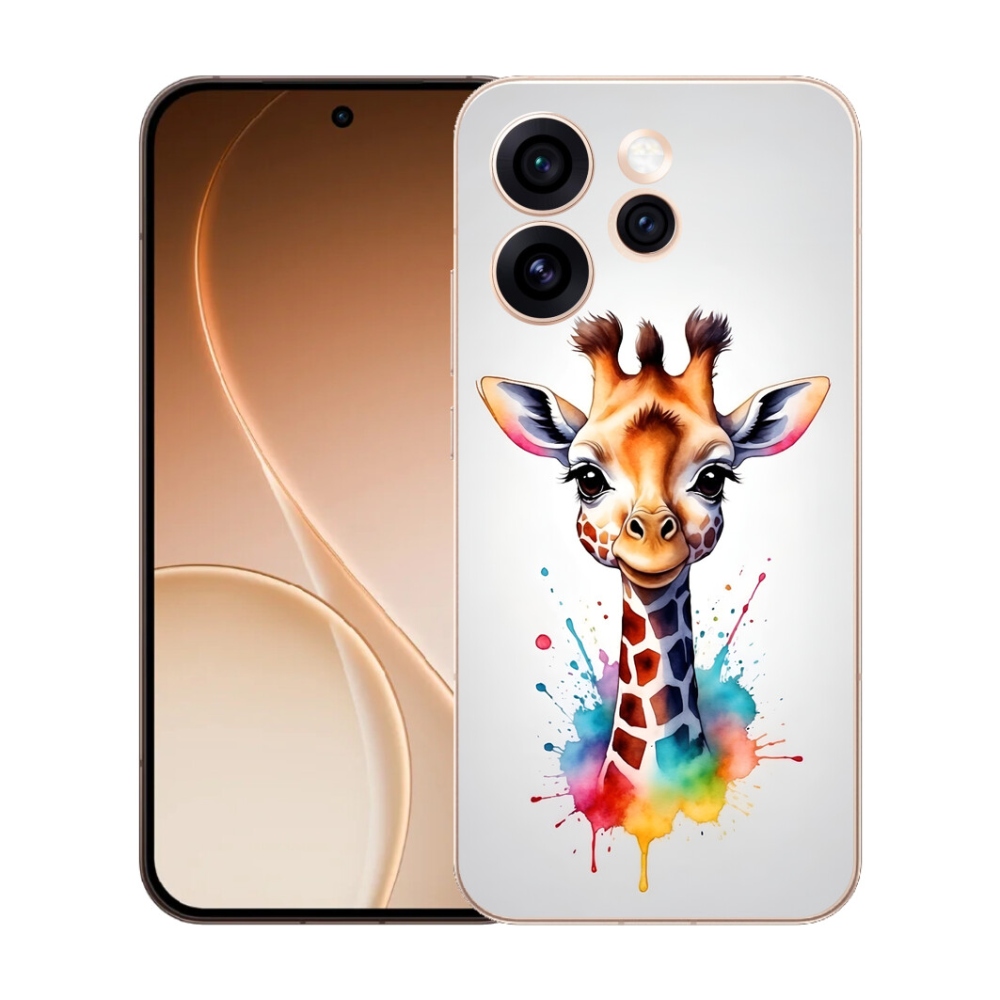 Gélový kryt mmCase na Oppo Reno 15 Pro 5G - žirafa 1