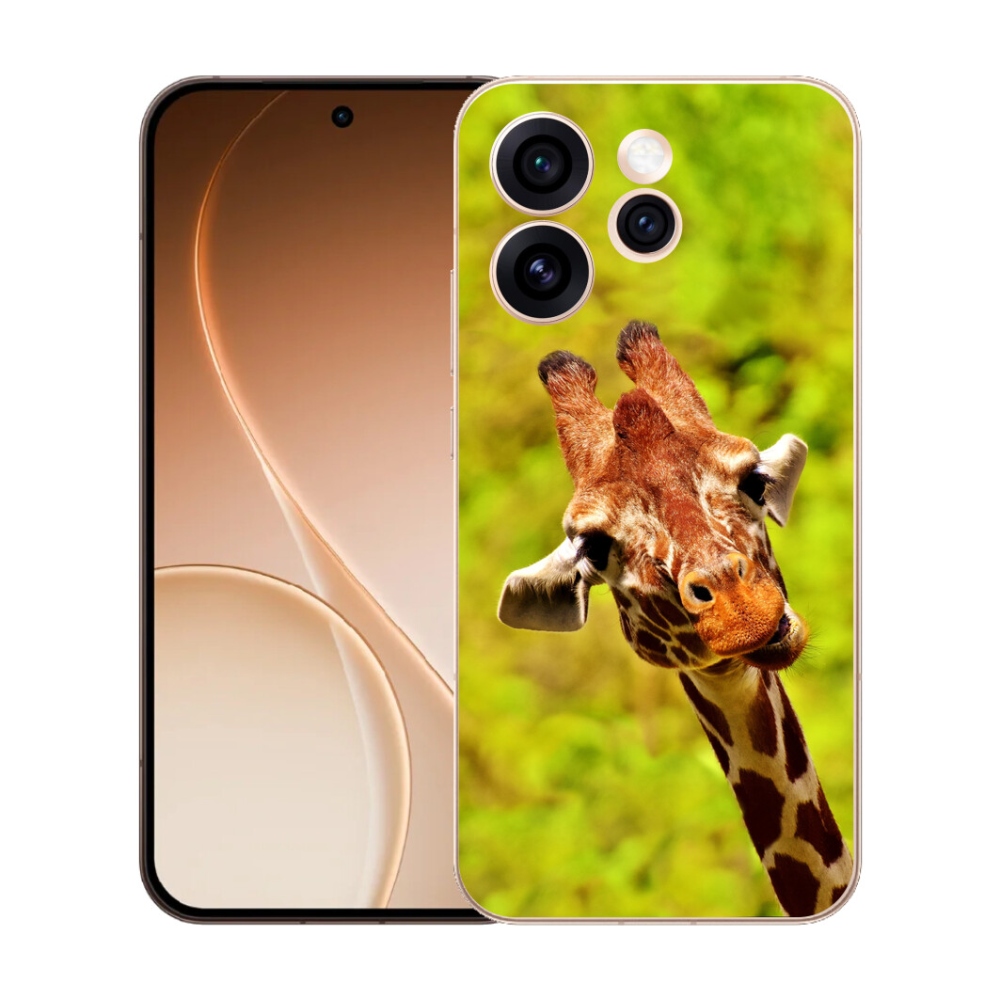 Gélový kryt mmCase na Oppo Reno 15 Pro 5G - žirafa