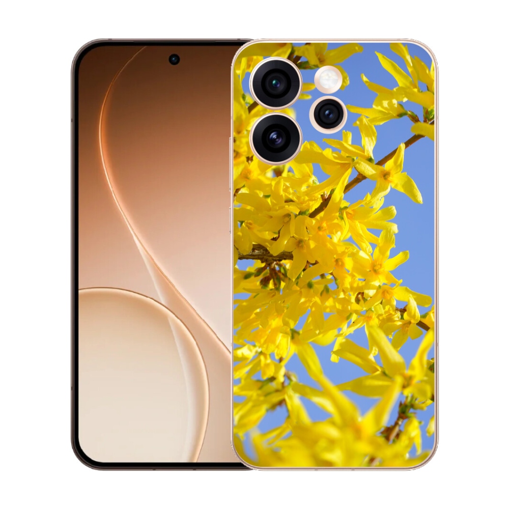 Gélový kryt mmCase na Oppo Reno 15 Pro 5G - žlté kvety