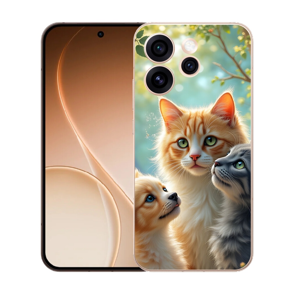 Gélový kryt mmCase na Oppo Reno 15 Pro 5G - zvieracie priateľstvo 2