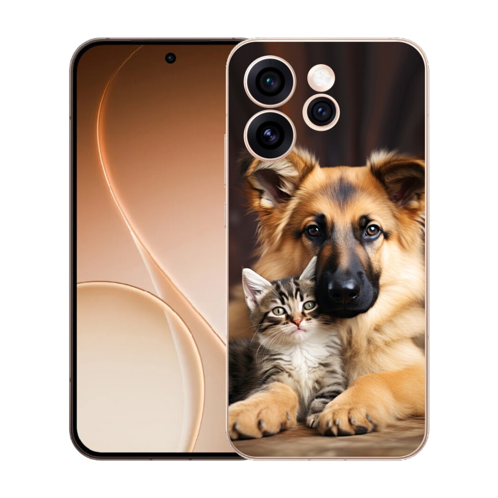Gélový kryt mmCase na Oppo Reno 15 Pro 5G - zvieracie priateľstvo